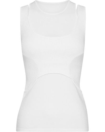 Dion Lee Interlink Knitted Tank Top - White