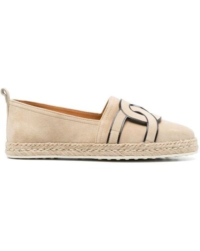 Tod's Chain-link Detail Espadrilles - Natural