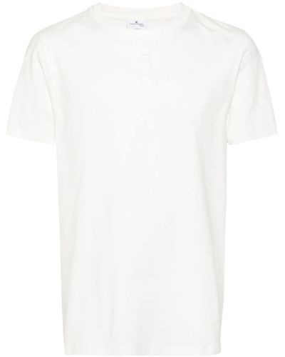 Courreges T-Shirt mit Logo-Print - Weiß
