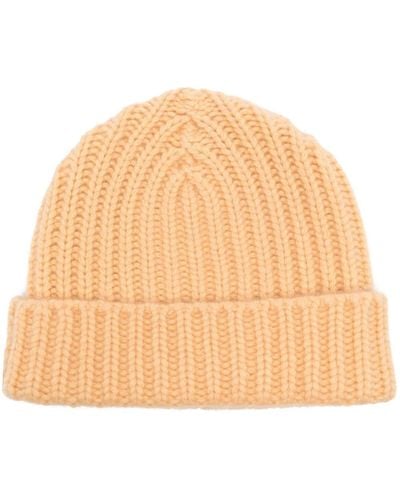 Warm-me Chunky-knit Cashmere Beanie - Natural