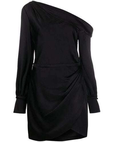 Jonathan Simkhai Cameron Asymmetrische Mini-jurk - Zwart