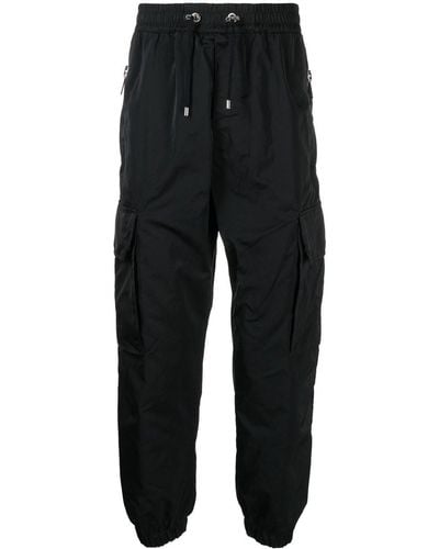 Balmain Pantalones tipo cargo ajustados - Negro