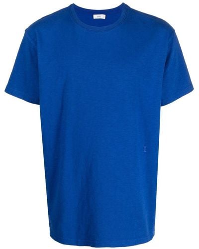 Closed T-shirt en coton biologique à encolure ronde - Bleu