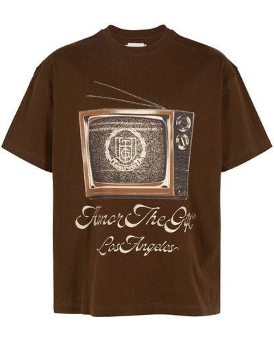 Honor The Gift TV T-Shirt - Braun