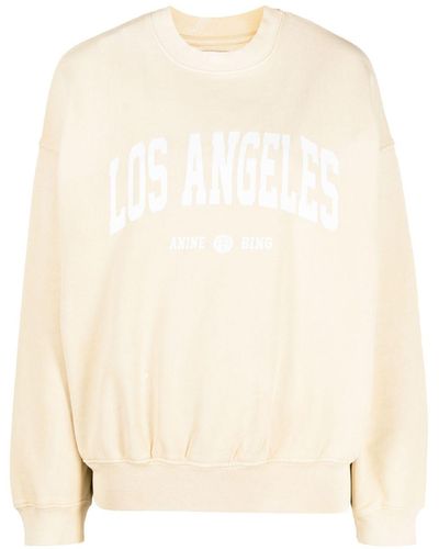 Anine Bing Jaci Los Angeles Sweatshirt - Natural