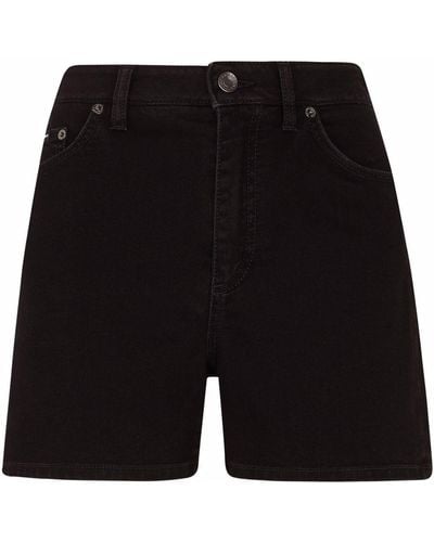 Dolce & Gabbana Jeans-Shorts mit hohem Bund - Schwarz