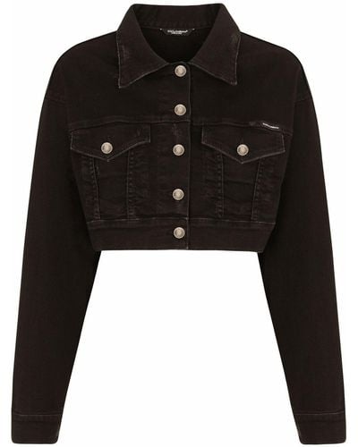 Dolce & Gabbana Short Denim Jacket - Black