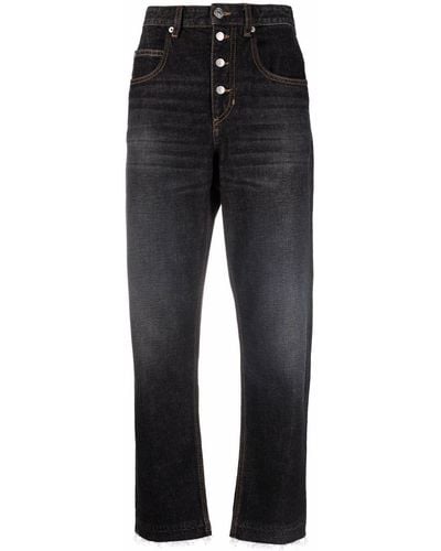 Isabel Marant High-rise Tapered Jeans - Black