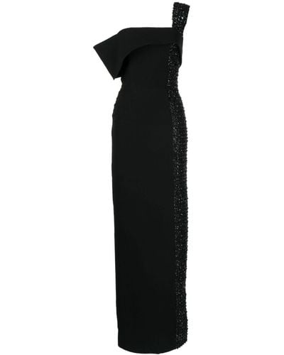 Saiid Kobeisy Bead-embellished Gown - Black