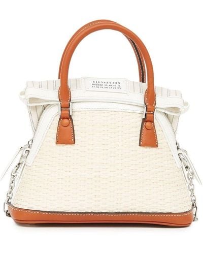 Maison Margiela Borsa tote 5AC Classique mini - Neutro