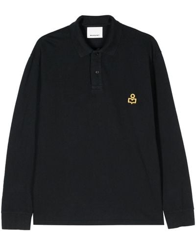 Isabel Marant Poloshirt Met Geborduurd Logo - Zwart