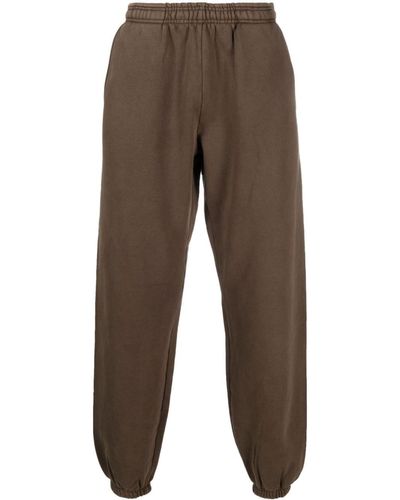 Entire studios Tapered-leg Cotton Track Trousers - Brown
