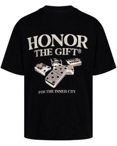 Honor The Gift Dominoes T-Shirt - Schwarz