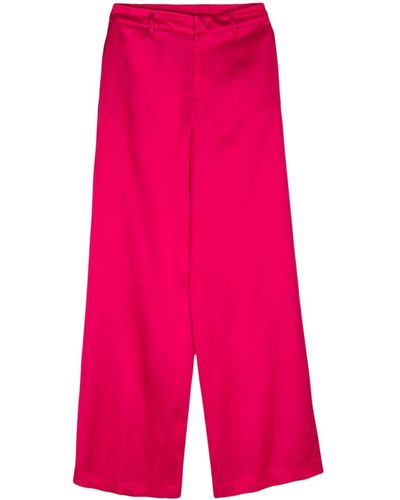 PT Torino Lorenza Satin Trousers - Pink