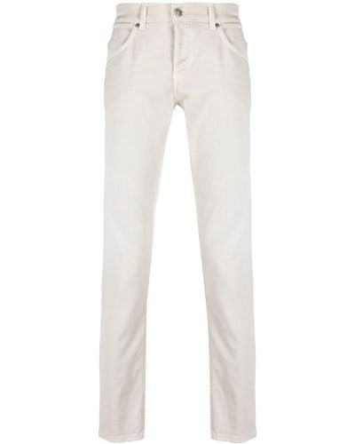 Dondup Five-pocket Straight-leg Jeans - White