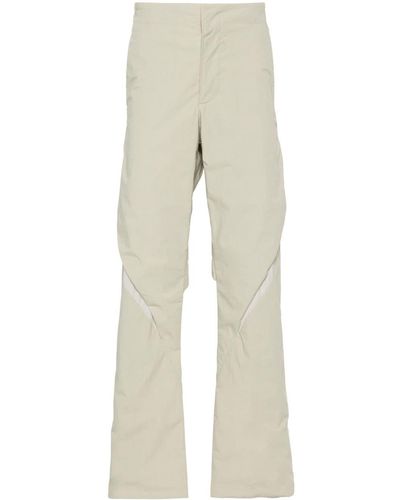 Post Archive Faction PAF Cut-out Detail Straight-leg Trousers - Natural