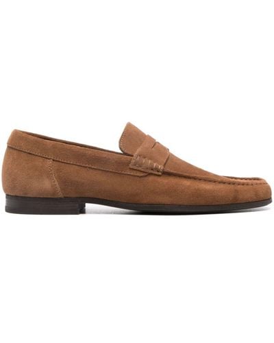 Moorer Casetti Suede Loafers - Brown