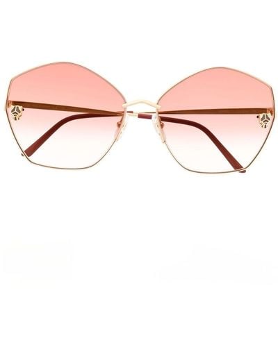 Cartier Oversized-Sonnenbrille mit Farbverlauf - Pink