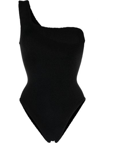 Hunza G One-shoulder Swimsuit - Black