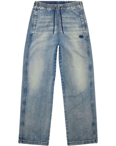 DIESEL D-martians Track 068js Wide-leg Jeans - Blue