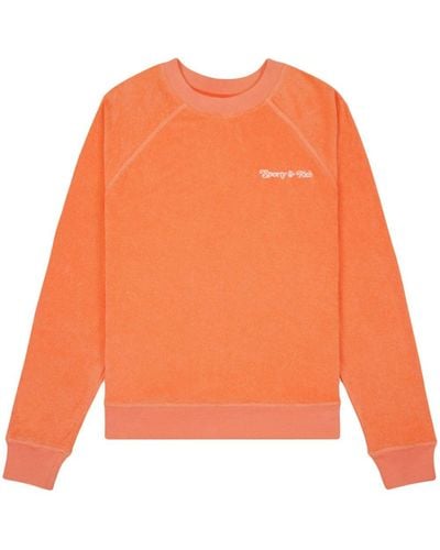 Sporty & Rich Ny Tennis Club Cotton Sweatshirt - Orange