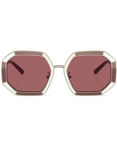 Tory Burch Geometric-frame Sunglasses - Pink