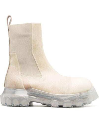 Rick Owens Chunky-sole Chelsea Boots - White