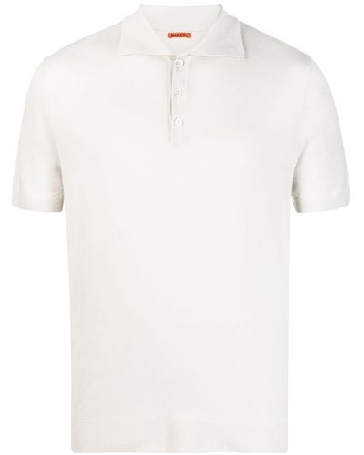 Barena Fijngebreid Poloshirt - Wit