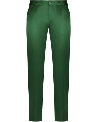 Dolce & Gabbana Pantalone in raso - Verde