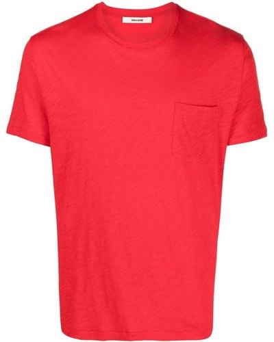 Zadig & Voltaire Camiseta Stockholm de manga corta - Rojo