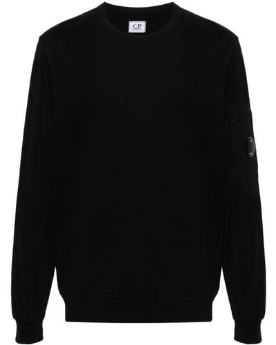 C.P. Company Sweatshirt aus leichtem Fleece - Schwarz