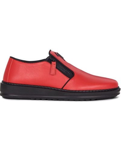 Giuseppe Zanotti Slip-On-Sneakers mit Reißverschluss - Rot