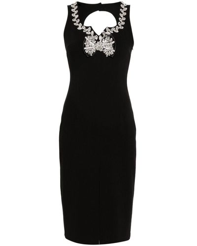 Loulou Odelle Crystal-embellished Midi Dress - Black