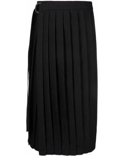 Ami Paris プリーツ スカート - ブラック