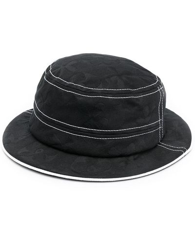 10 Corso Como Floral-jacquard Bucket Hat - Black