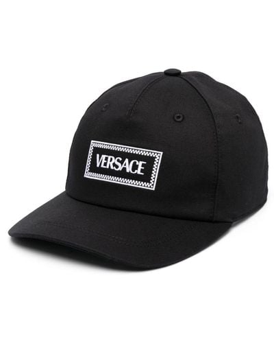 Versace Cappello da baseball con ricamo - Nero