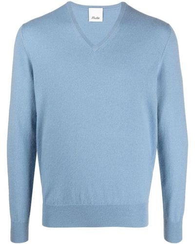 Allude Fine-knit Cashmere Jumper - Blue