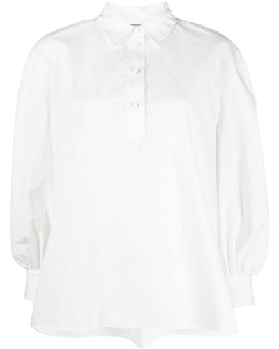 La DoubleJ Klassische Bluse - Weiß