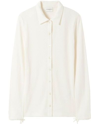 Claudie Pierlot Knitted Cotton Shirt - ホワイト