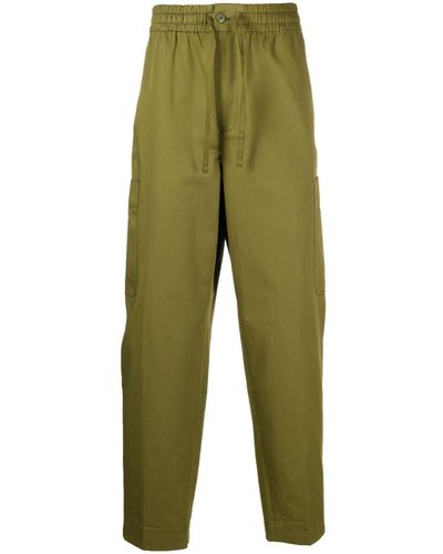 KENZO Pantalon de jogging à patch logo - Vert