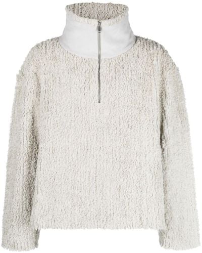 Craig Green Half-zip Loopback-knit Sweater - White