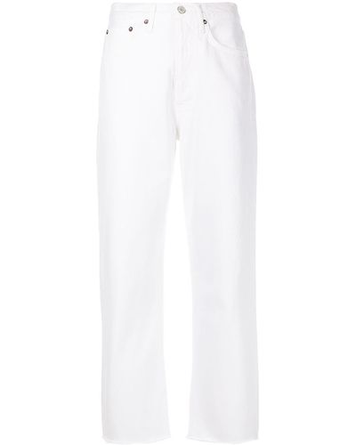 Agolde High-waist Straight Jeans - White