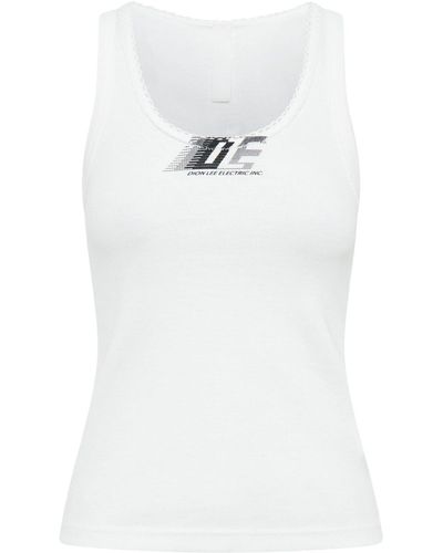 Dion Lee Dle Lace-trim Tank Top - White