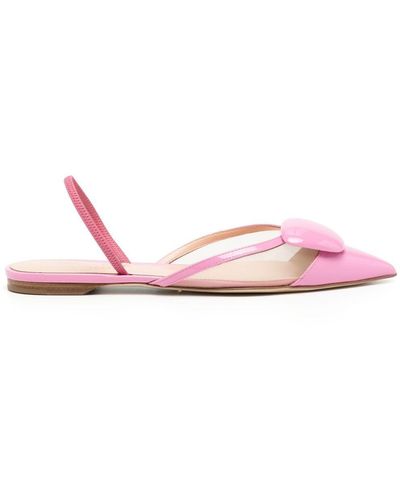 Rupert Sanderson Damsel Patent-leather Court Shoes - Pink