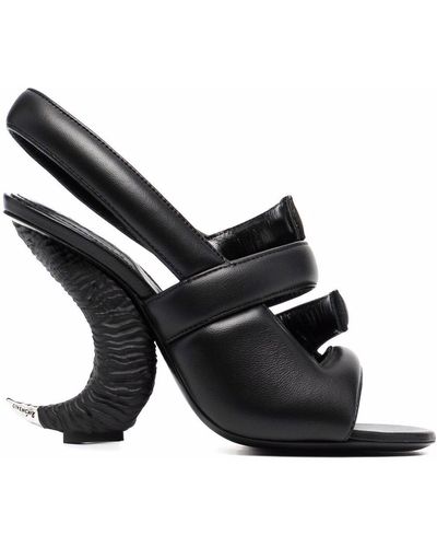 Givenchy Horn-effect Sandals - Black