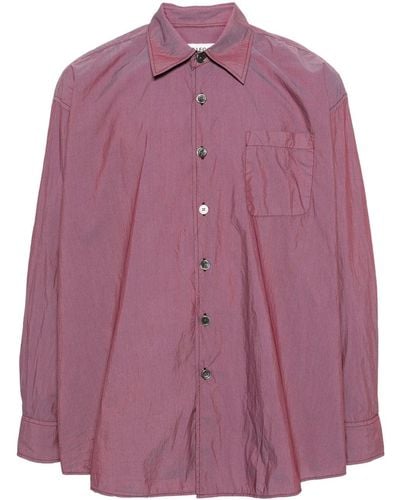 Our Legacy Borrowed Cotton-blend Shirt - Purple