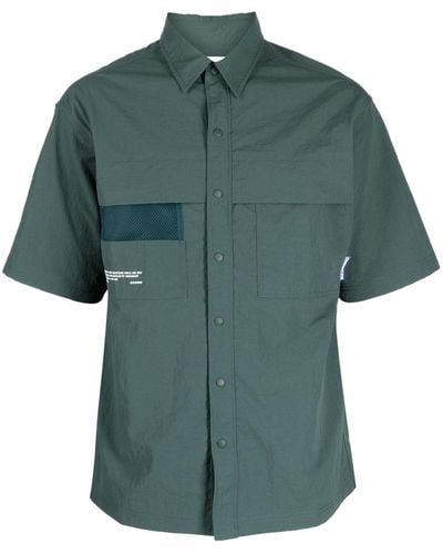 Chocoolate Overhemd Met Logopatch - Groen