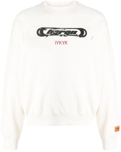 Heron Preston Iykyk Logo-print Sweatshirt - White
