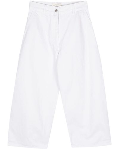 Studio Nicholson Chalco Mid-rise Wide-leg Jeans - White