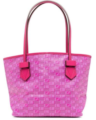 Moreau Saint Tropez Leather Tote Bag - Pink